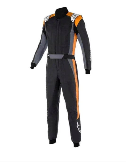 Alpinestars Go Kart Suit Black Orange and Grey