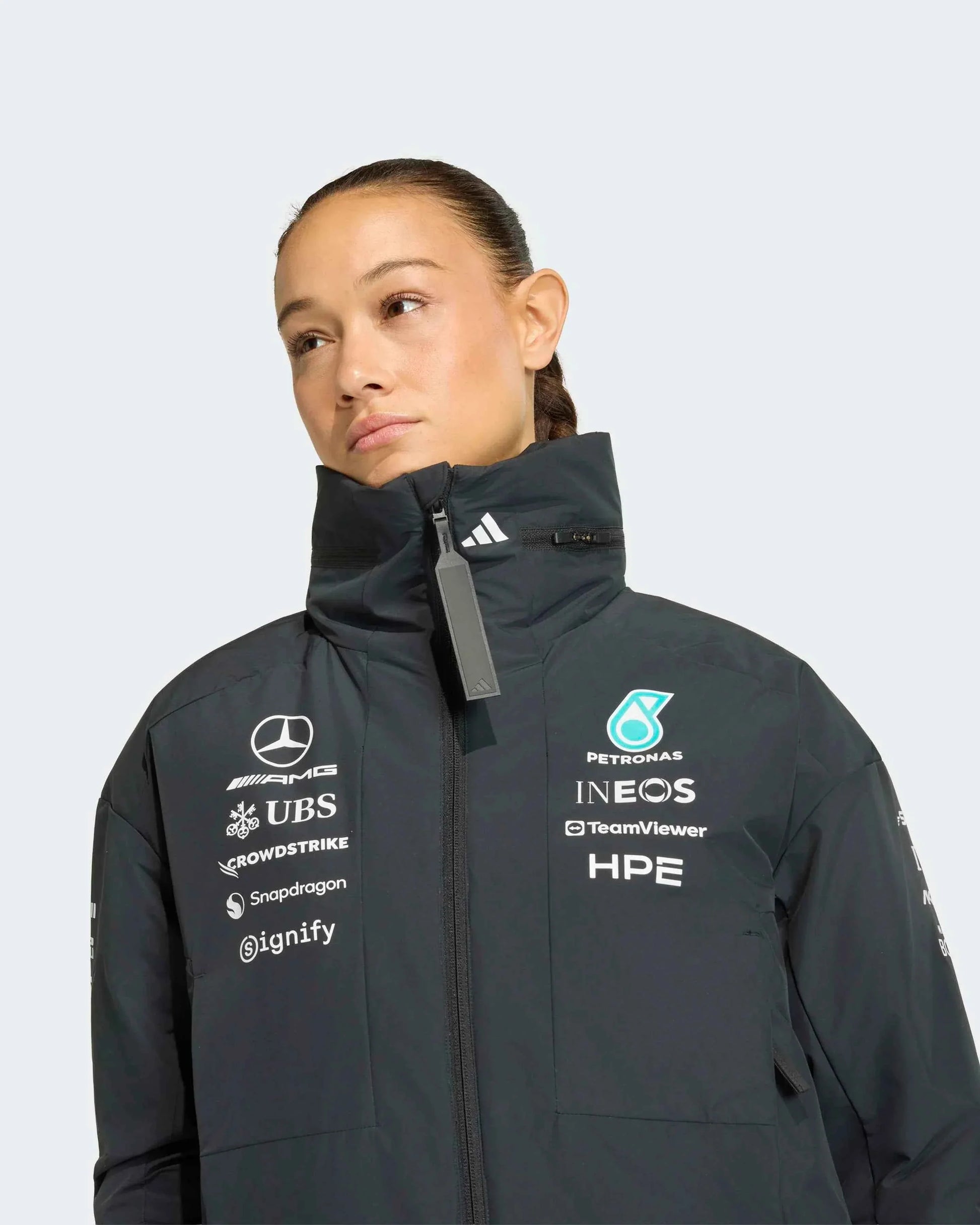 Womens 2026 Team Jacket Black F1 Team Softshell Jacket