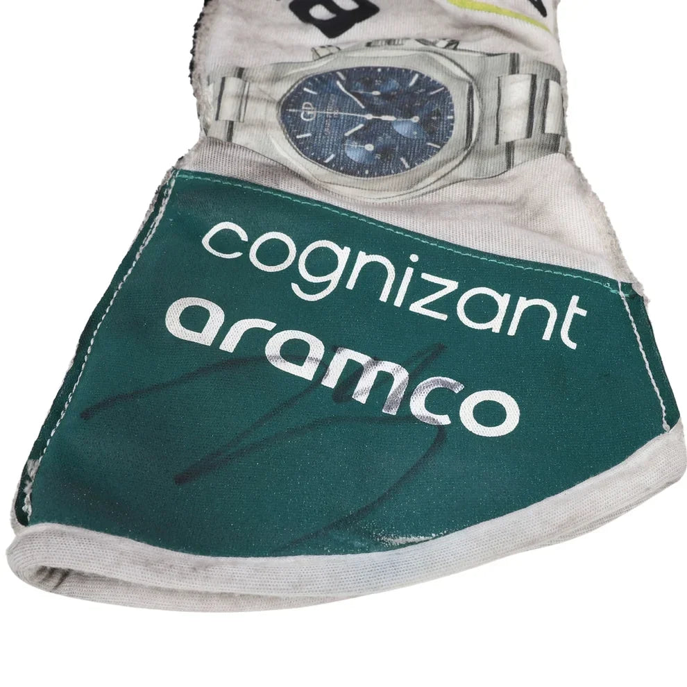 2022 Lance Stroll Aston Martin Race F1 Gloves - Fine Racewears