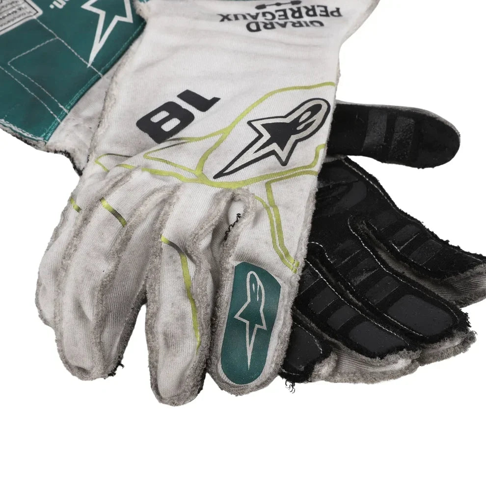 2022 Lance Stroll Aston Martin Race F1 Gloves - Fine Racewears