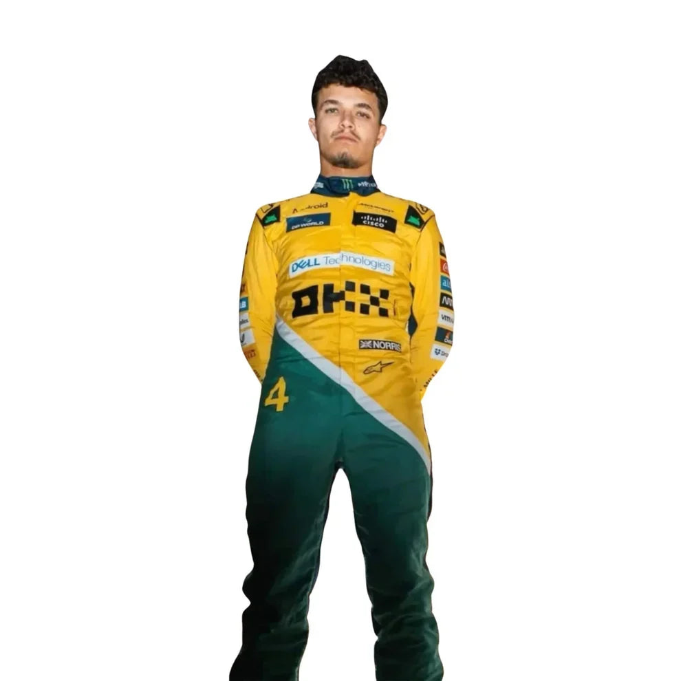 2024 Lando Norris McLaren Monaco GP F1 Race Suit - Fine Racewears