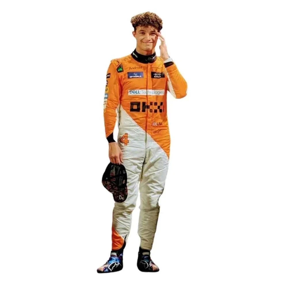 Lando Norris 2024 Singapore GP McLaren F1 Racing Suit | Fine Racegear