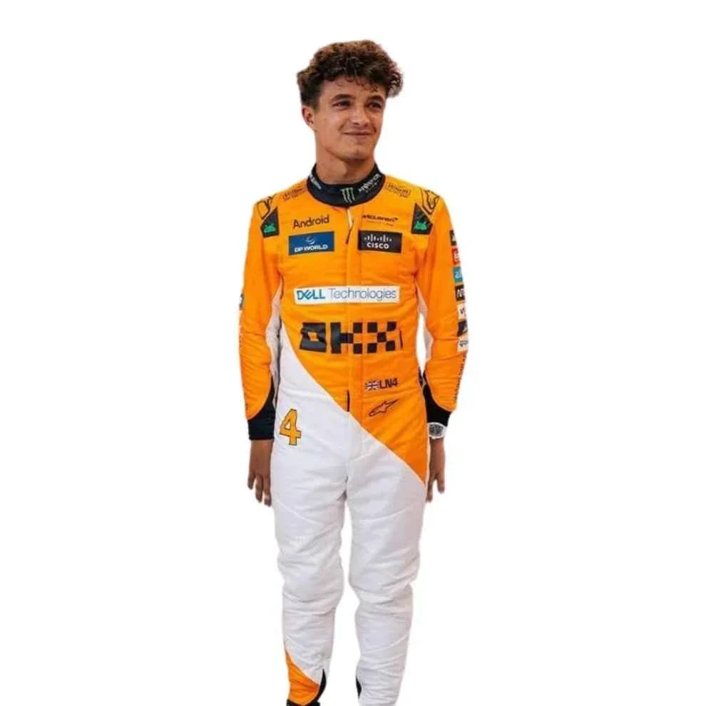 Lando Norris 2024 Singapore GP McLaren F1 Racing Suit | Fine Racegear