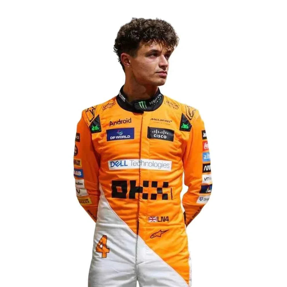 Lando Norris 2024 Singapore GP McLaren F1 Racing Suit | Fine Racegear