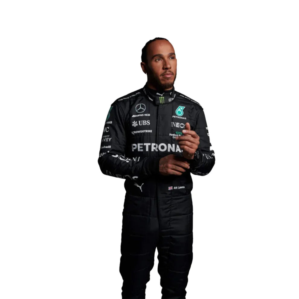2023 Lewis Hamilton Mercedes F1 Race Suit - Fine Racewears