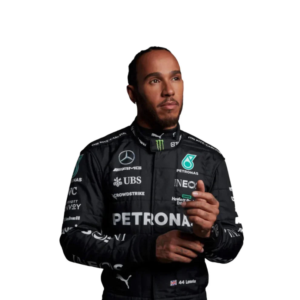 2023 Lewis Hamilton Mercedes F1 Race Suit - Fine Racewears