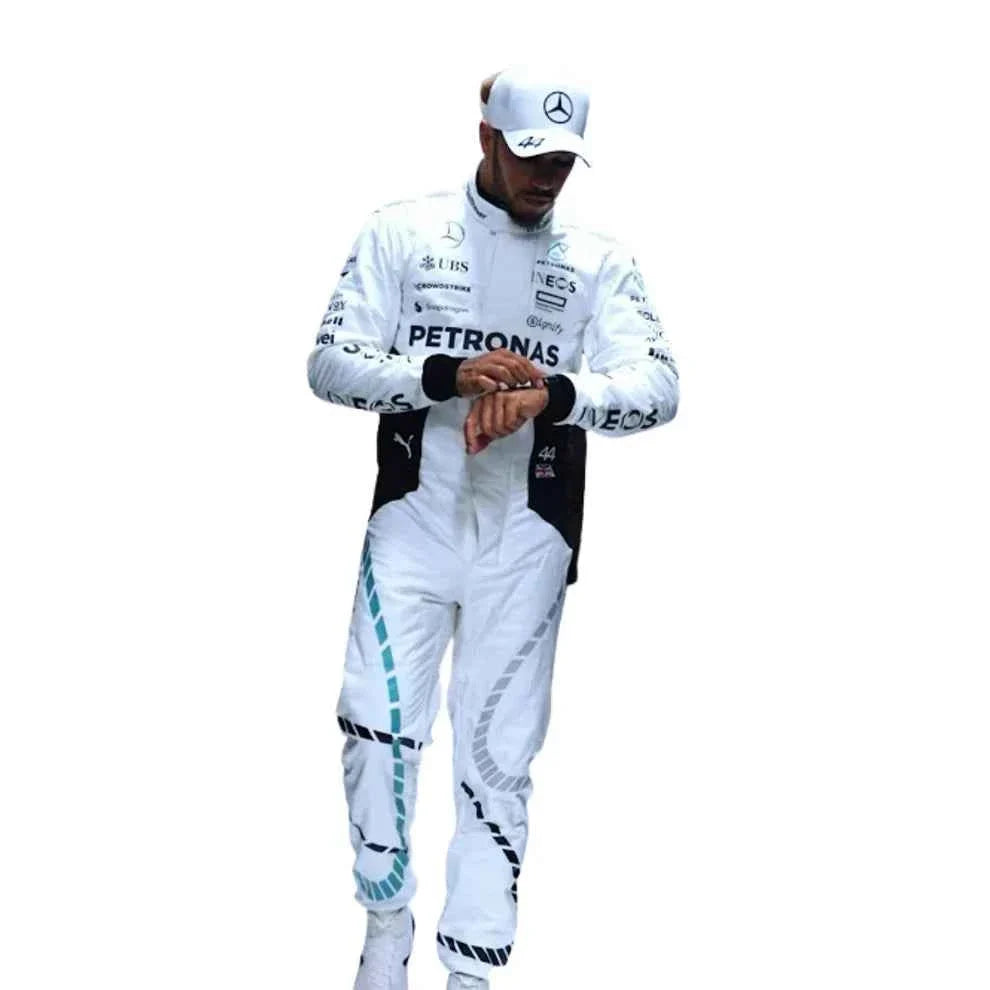F1 Replica Racing Costume Worn by George Russell & Lewis Hamilton – 2024 Qatar GP