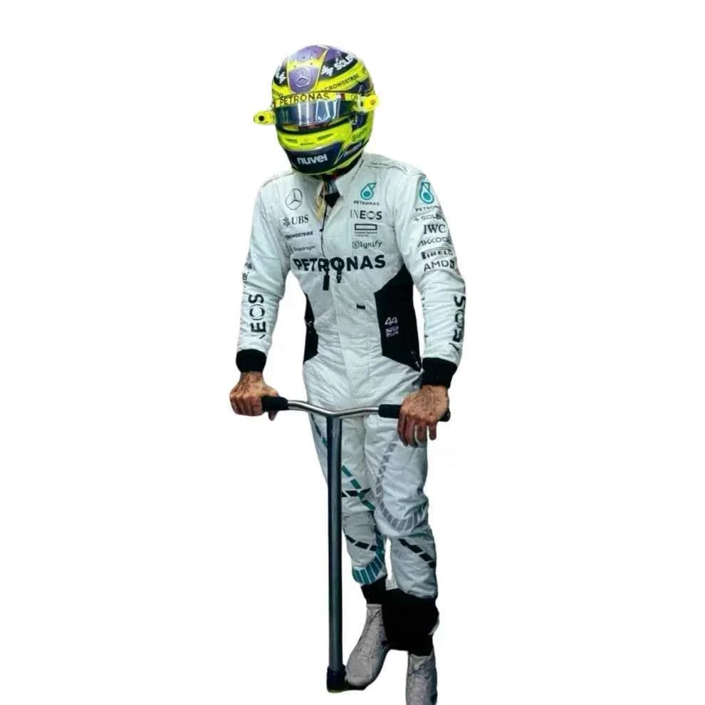 F1 Replica Racing Costume Worn by George Russell & Lewis Hamilton – 2024 Qatar GP