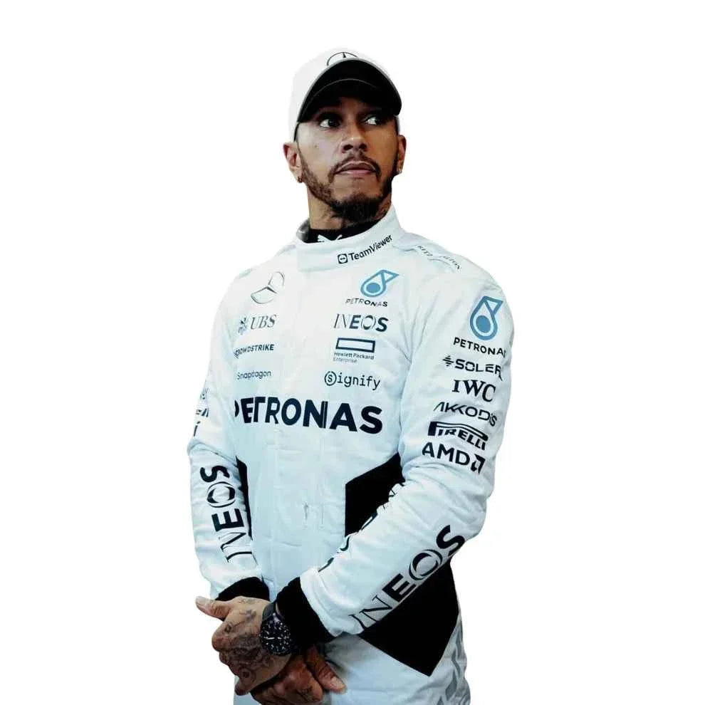 F1 Replica Racing Costume Worn by George Russell & Lewis Hamilton – 2024 Qatar GP