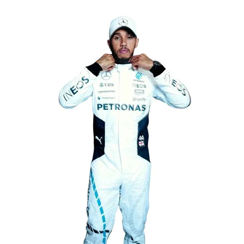F1 Replica Racing Costume Worn by George Russell & Lewis Hamilton – 2024 Qatar GP