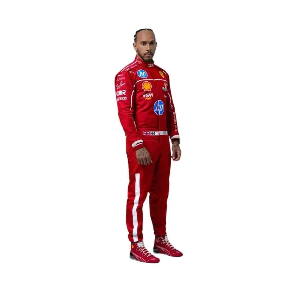 2025 F1 Racing Costume Worn by Charles Leclerc & Lewis Hamilton Ferrari | Fine Racegear