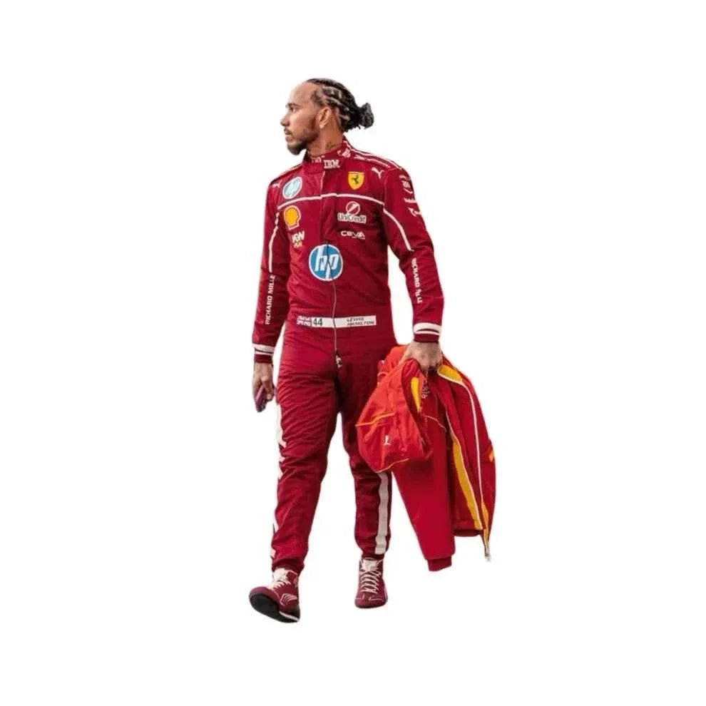 2025 F1 Racing Costume Worn by Charles Leclerc & Lewis Hamilton Ferrari | Fine Racegear