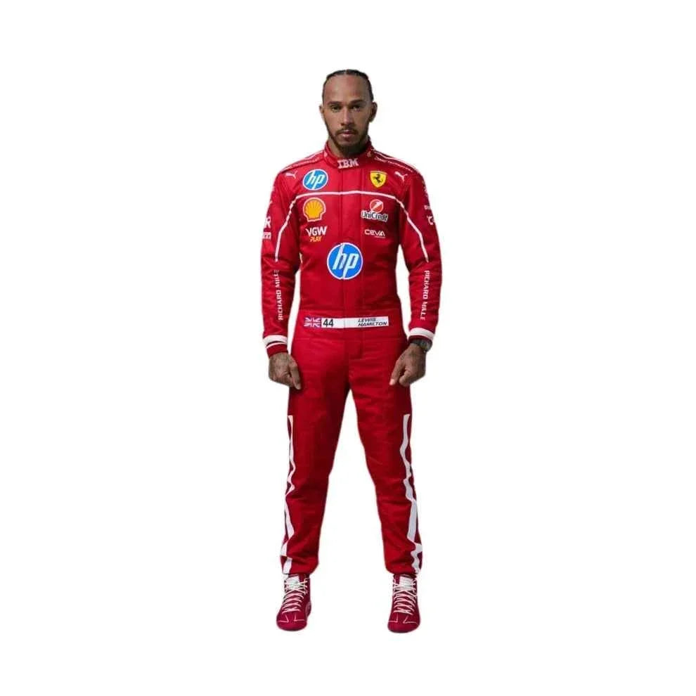 2025 F1 Racing Costume Worn by Charles Leclerc & Lewis Hamilton Ferrari | Fine Racegear