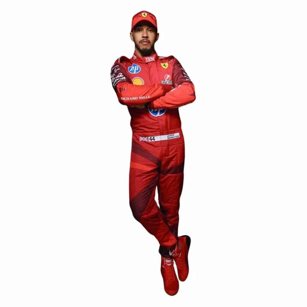 2025 F1 Racing Costume Worn by Charles Leclerc & Lewis Hamilton – Las Vegas GP | Fine Racegear