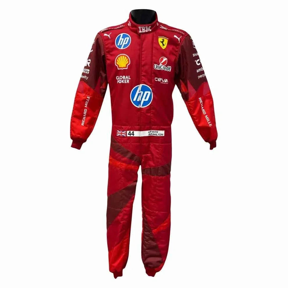 2025 F1 Racing Costume Worn by Charles Leclerc & Lewis Hamilton – Las Vegas GP | Fine Racegear