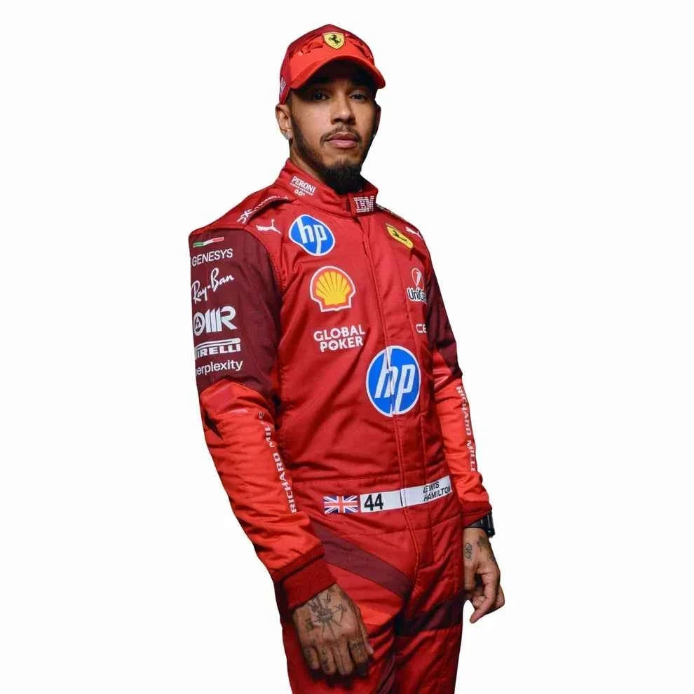 2025 F1 Racing Costume Worn by Charles Leclerc & Lewis Hamilton – Las Vegas GP | Fine Racegear