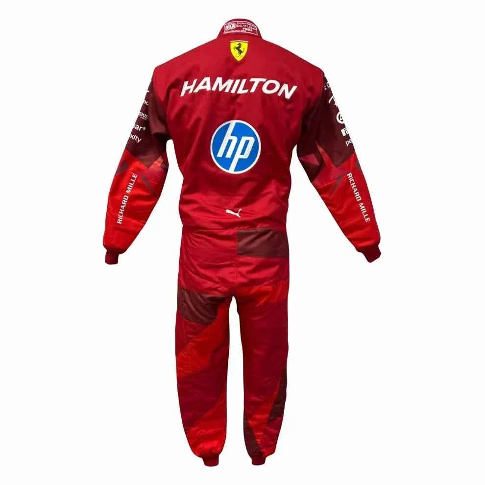 2025 F1 Racing Costume Worn by Charles Leclerc & Lewis Hamilton – Las Vegas GP | Fine Racegear