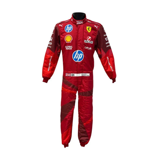 Lewis Hamilton 2025 Ferrari F1 Inspired Race Suit | Fine Racegear - Fine Racewears