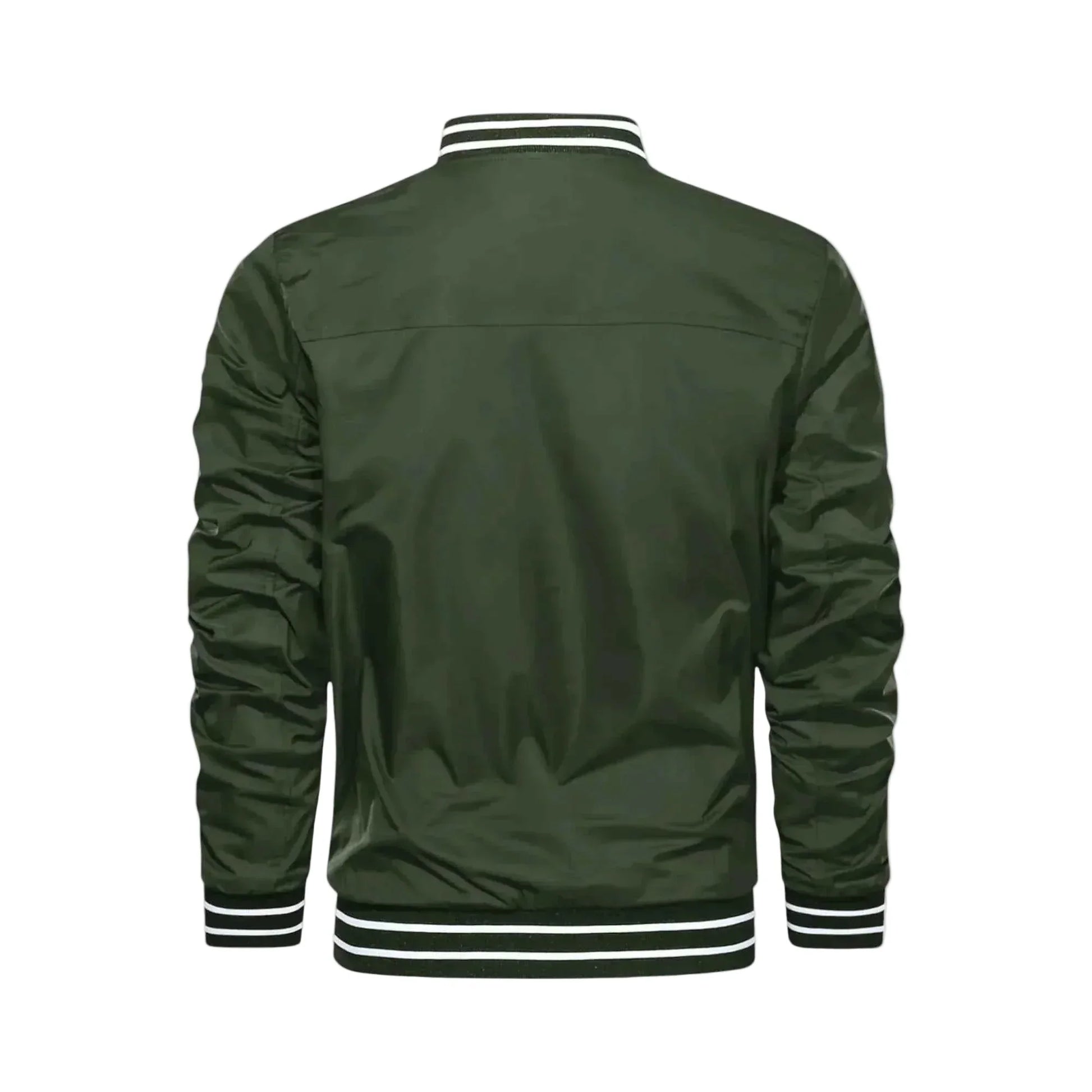 Men's Lightweight Bomber Jacket - Army Green