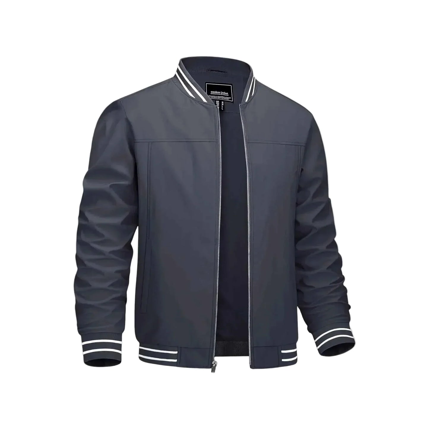 Men's Lightweight Bomber Jacket - Grey