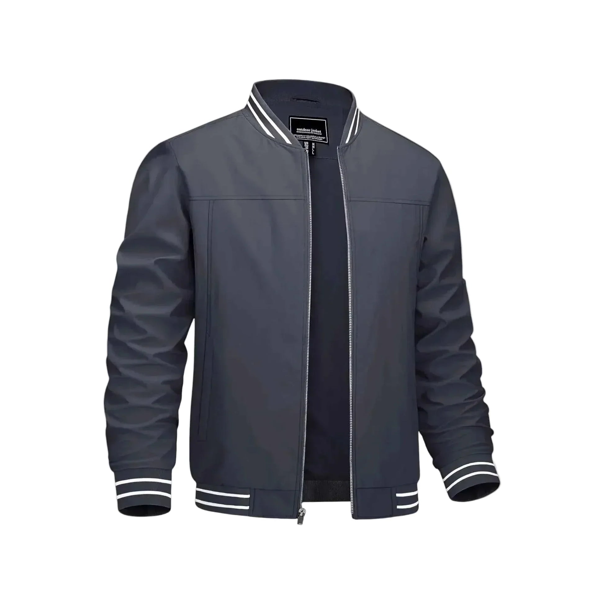 Men's Lightweight Bomber Jacket - Grey