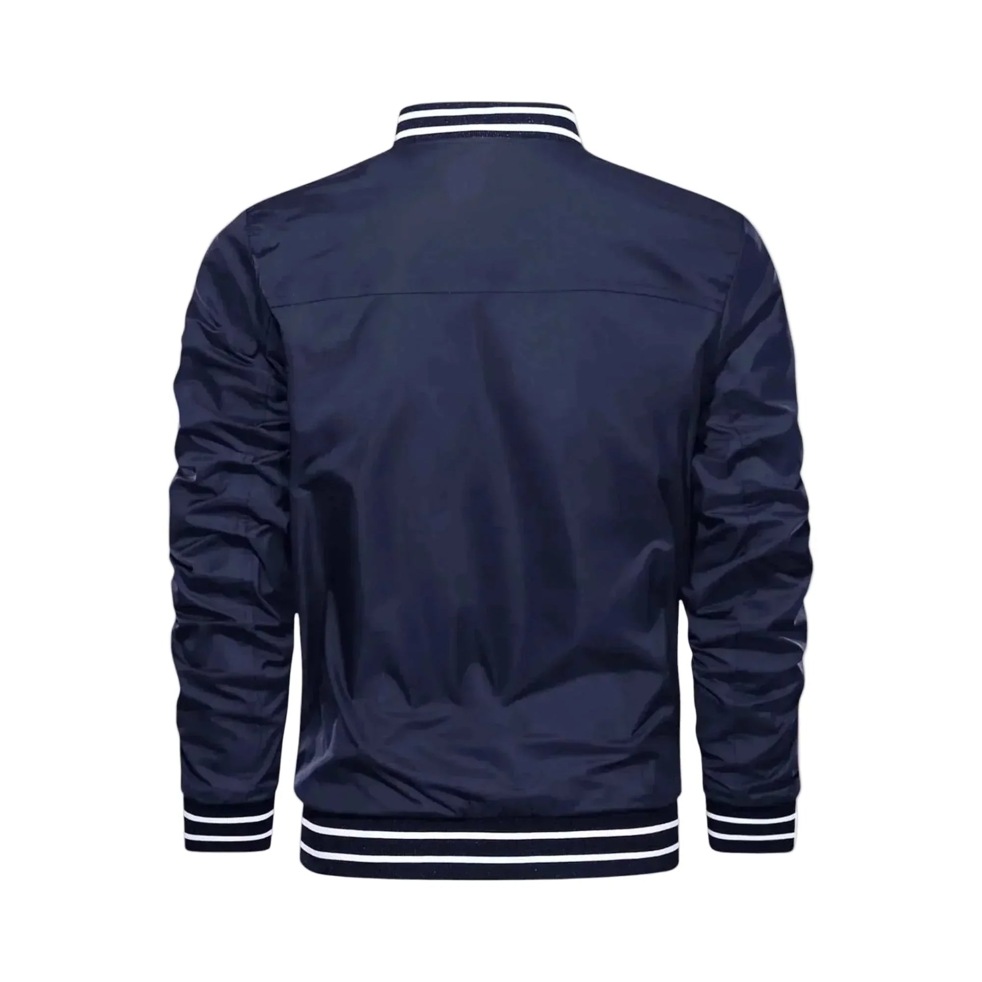 Men's Lightweight Bomber Jacket - Navy Blue