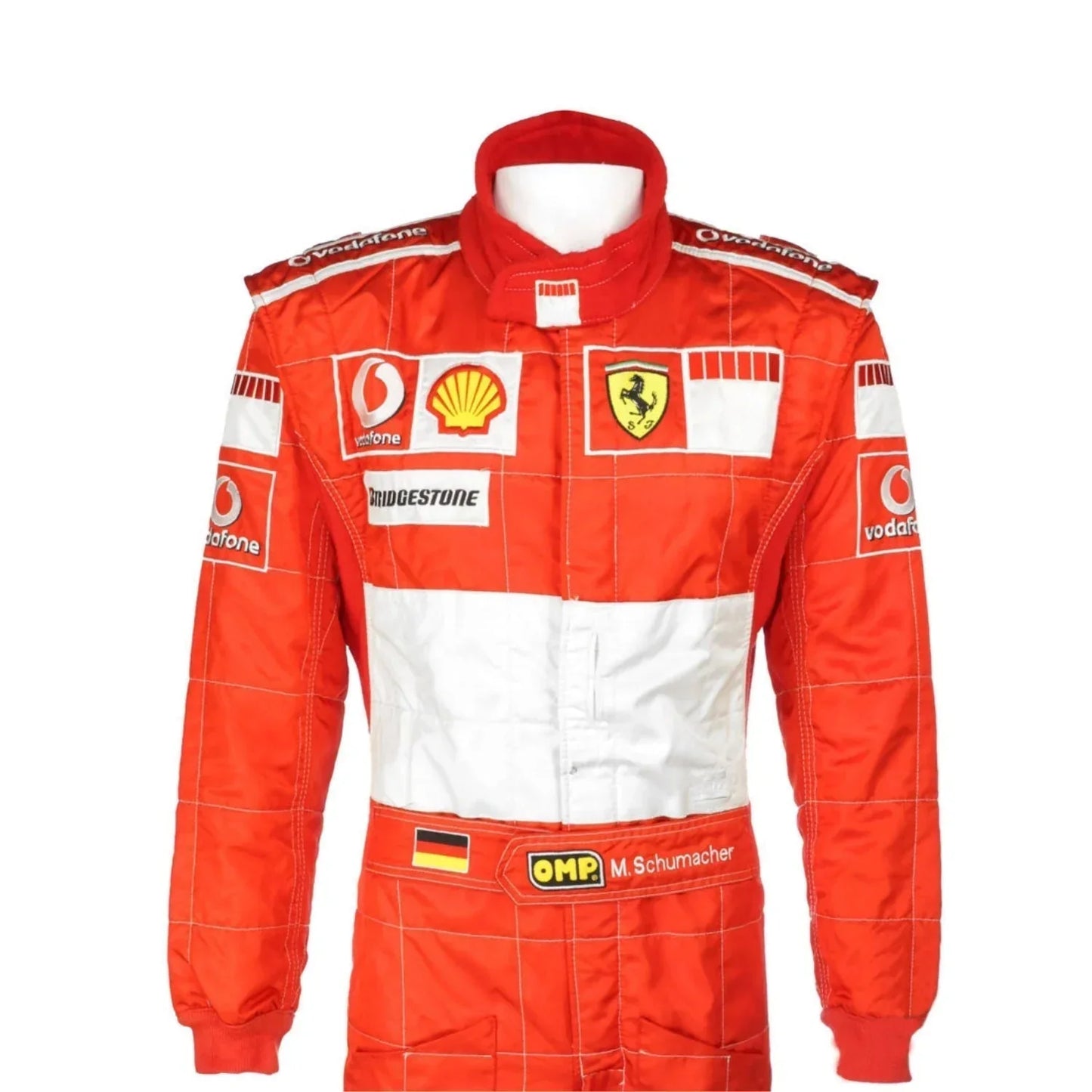 Michael Schumacher 2006 BAR CODE Ferrari F1 Replica Embroidery Race Suit - Fine Racewears
