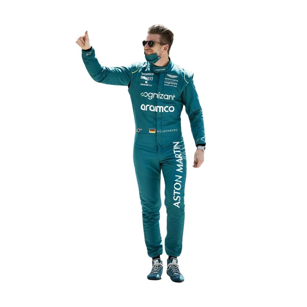 2022 Nico Hulkenberg Aston Martin F1 Race Suit - Fine Racewears
