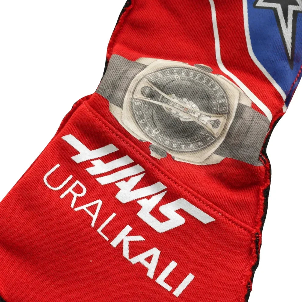 2021 Nikita Mazepin Mexico GP Haas F1 Race Gloves - Fine Racewears