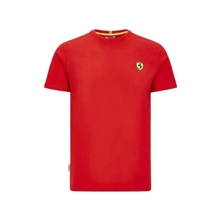SCUDERIA FERRARI F1 MEN'S SMALL SHIELD T-SHIRT RED