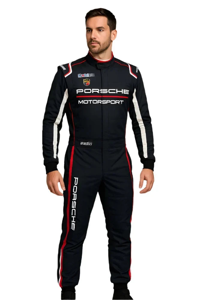 Porsche Motorsport Race Suit La Couture Hybrid, white - Fine Racewears