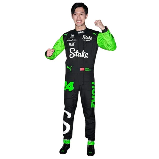 2024 Zhou Guanyu Kick Sauber Stake F1 Race Suit - Fine Racewears