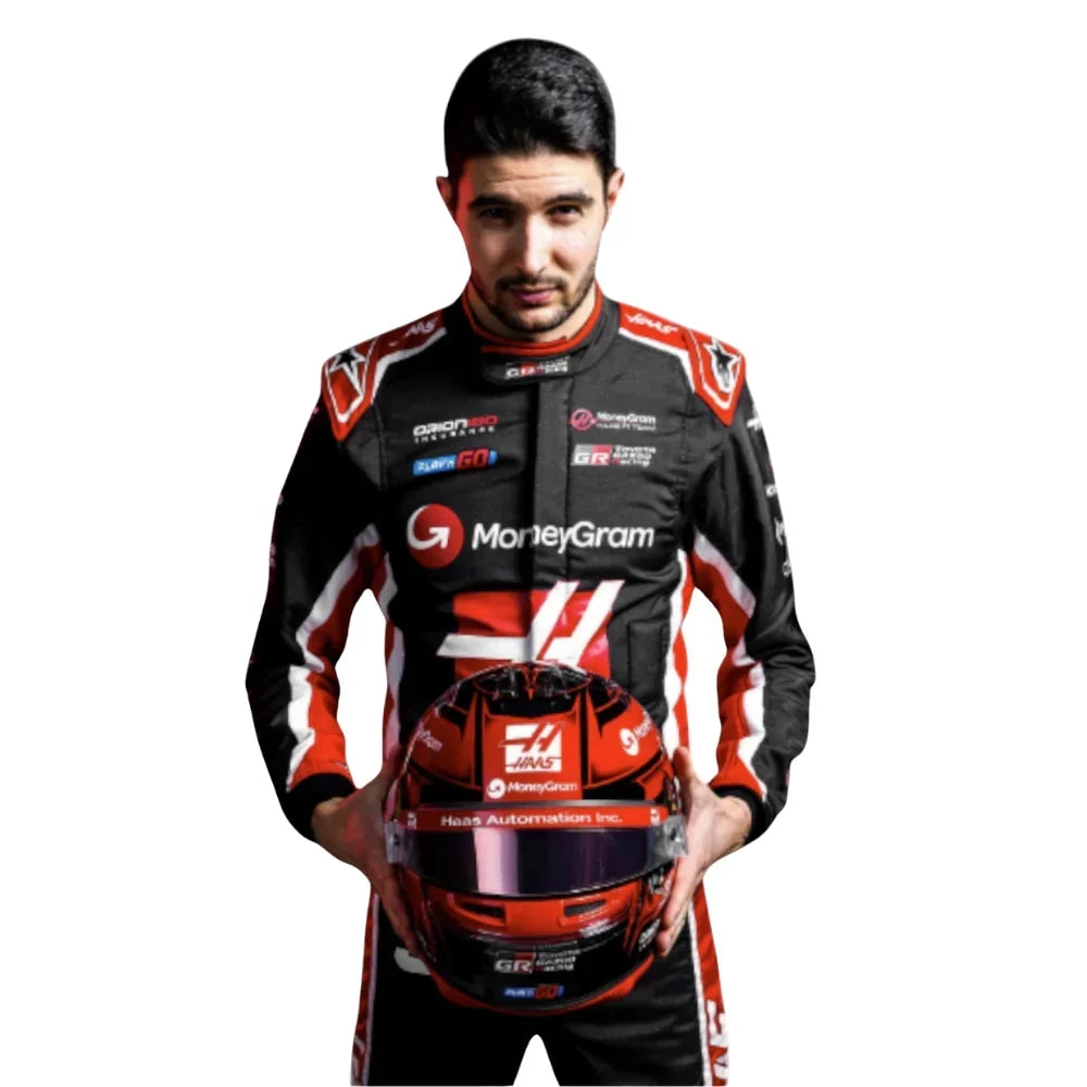 Esteban Ocon 2025 Haas F1 Inspired Race Suit | Fine Racegear - Fine Racewears