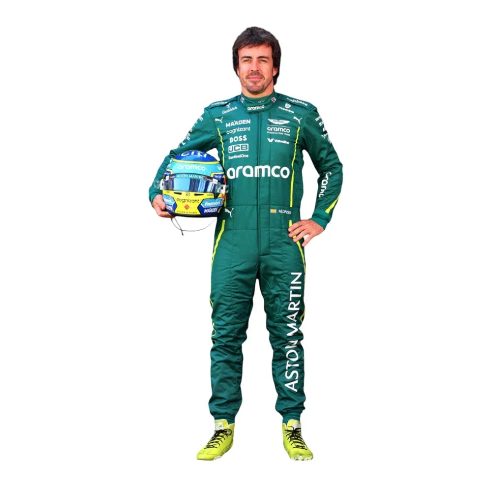 Fernando Alonso 2025 Aston Martin F1 Inspired Race Suit | Fine Racegear - Fine Racewears