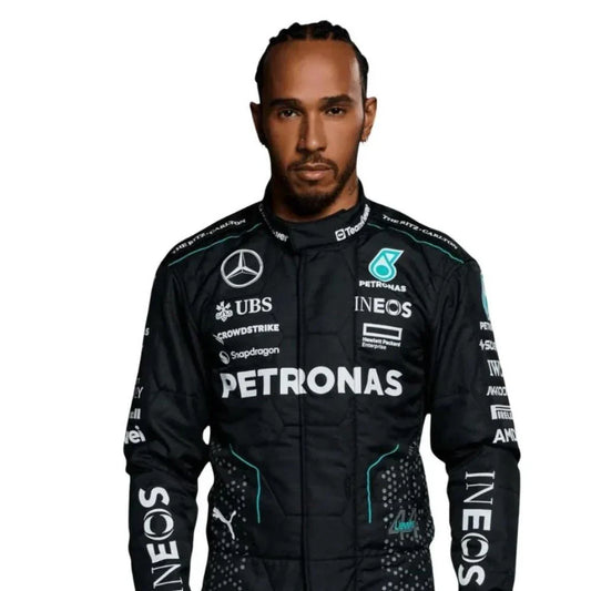 2024 Lewis Hamilton Mercedes AMG F1 Race Suit - Fine Racewears
