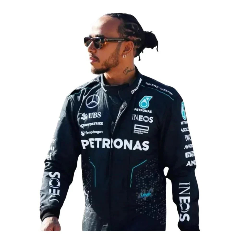 2024 Lewis Hamilton Mercedes AMG F1 Race Suit - Fine Racewears