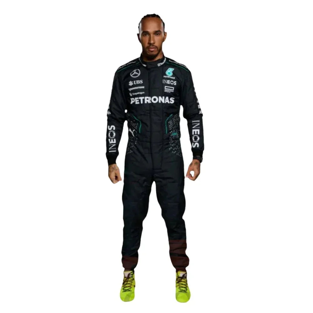 2024 Lewis Hamilton Mercedes AMG F1 Race Suit - Fine Racewears
