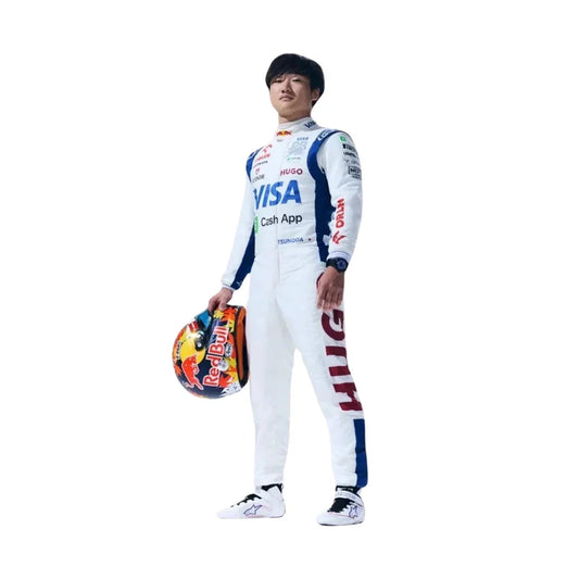 2024 Yuki Tsunoda VISA RB F1 Race Suit - Fine Racewears