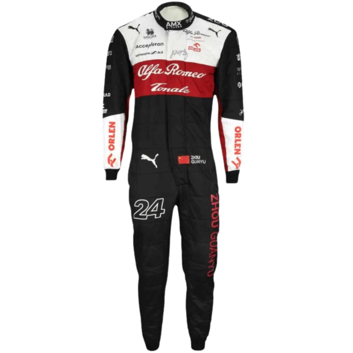 2022 Zhou Guanyu Alfa Romeo F1 Race Suit - Fine Racewears