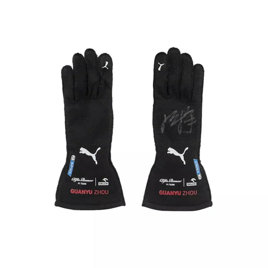 2022 Zhou Guanyu F1 Race Gloves Singapore GP - Fine Racewears