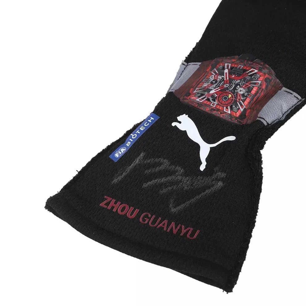 2022 Zhou Guanyu F1 Race Gloves Singapore GP - Fine Racewears