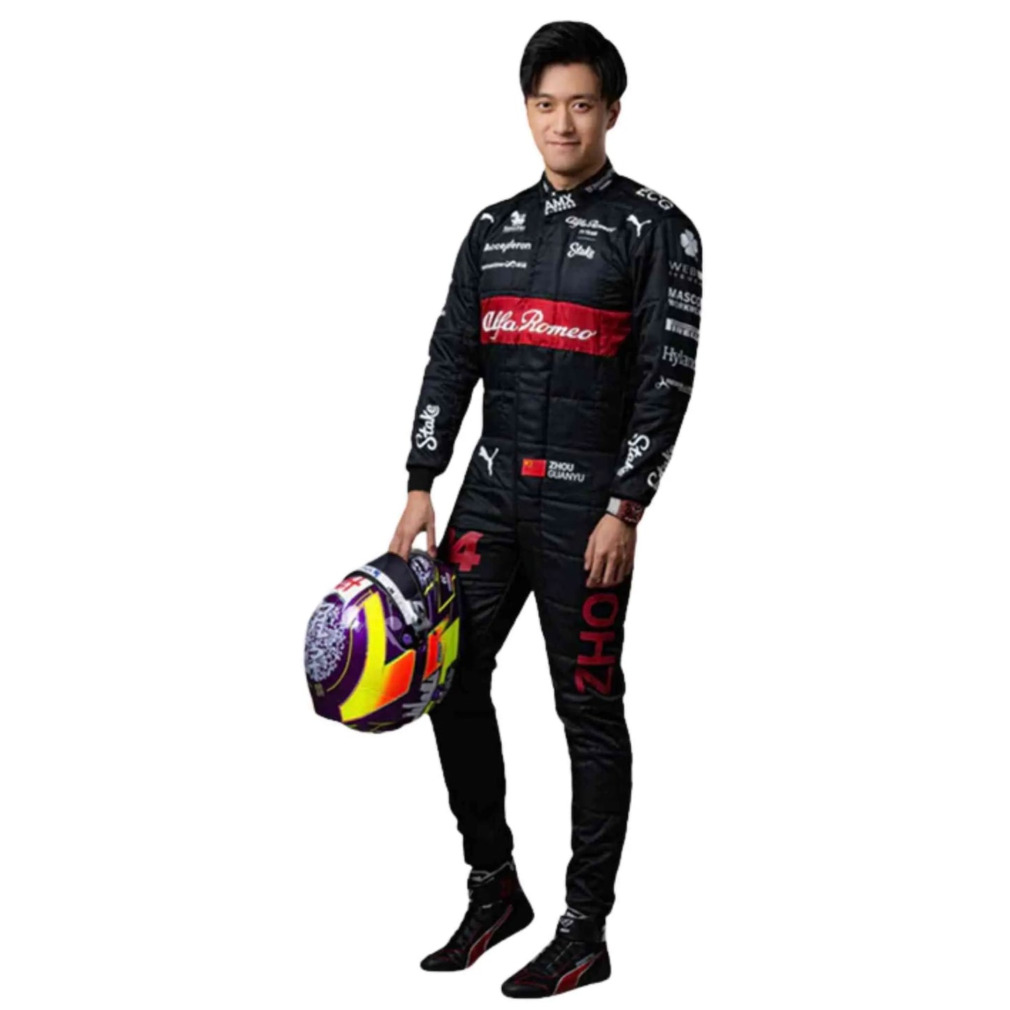 2023 Zhou Guanyu Alfa Romeo F1 Race Suit - Fine Racewears