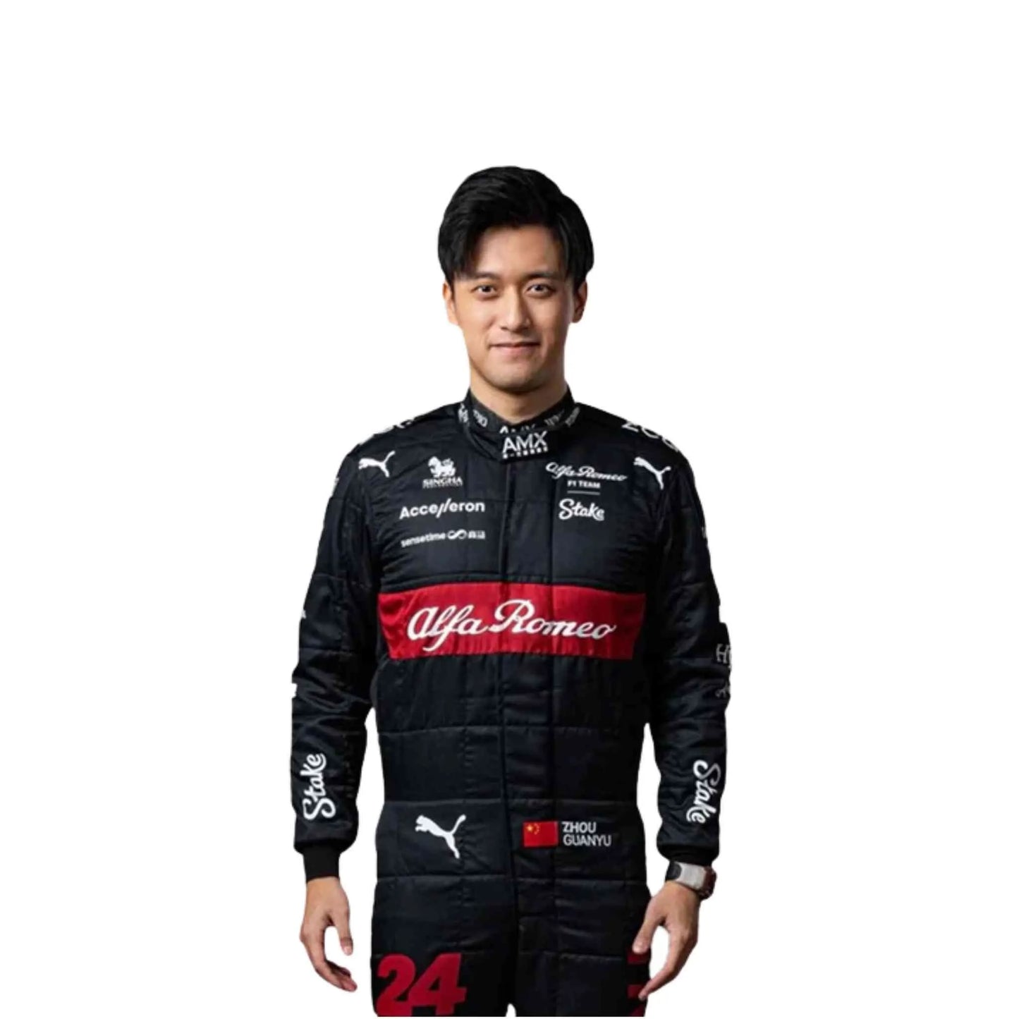 2023 Zhou Guanyu Alfa Romeo F1 Race Suit - Fine Racewears