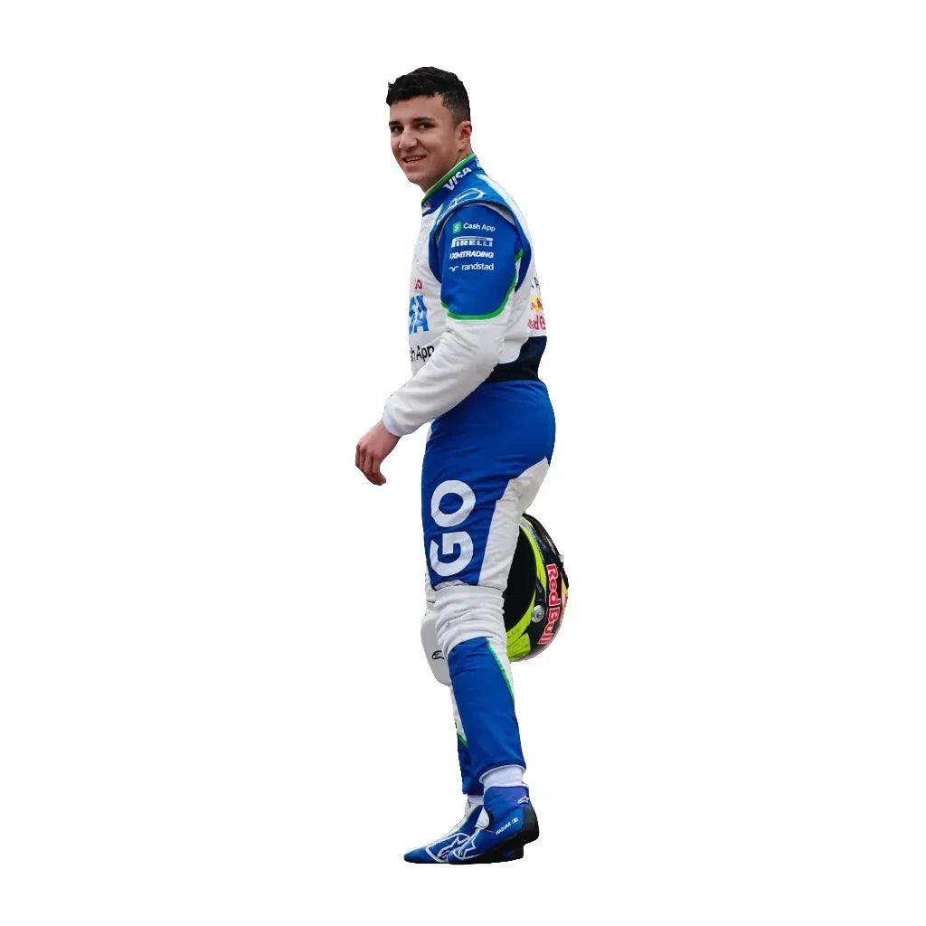 Isack Hadjar 2025 Racing Bulls F1 Inspired Race Suit | Fine Racegear - Fine Racewears