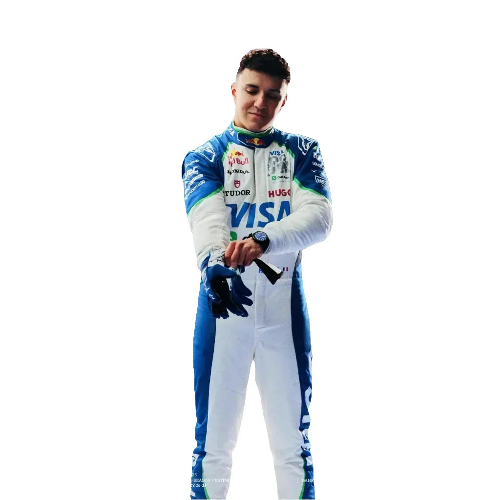 Isack Hadjar 2025 Racing Bulls F1 Inspired Race Suit | Fine Racegear - Fine Racewears
