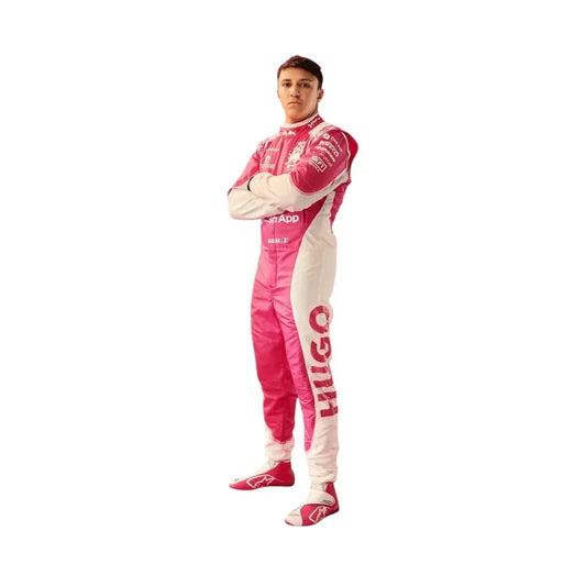 Isack Hadjar 2025 Racing Bulls F1 Inspired Race Suit (pink) | Fine Racegear - Fine Racewears