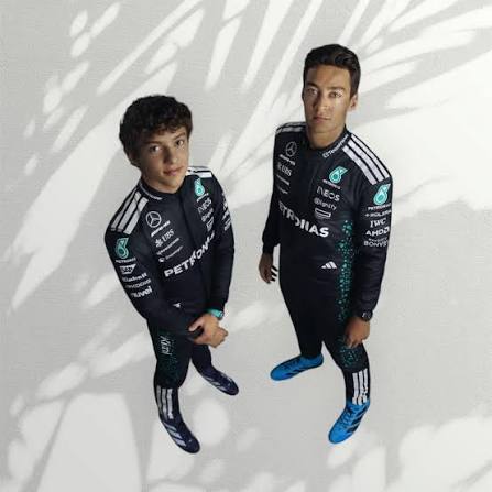 George Russell 2025 Mercedes F1 Inspired Race Suit black | Fine Racegear - Fine Racewears