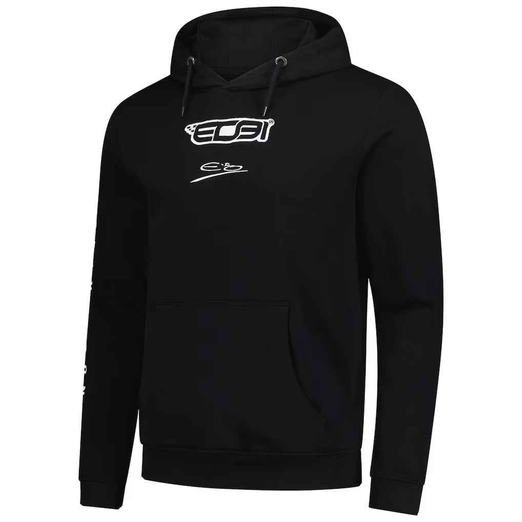 Men's Esteban Ocon Black Haas F1 Team 2025 Fan Wear Hoodie