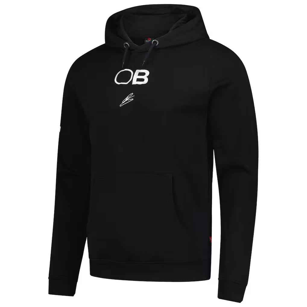 Men's Ollie Bearman Black Haas F1 Team 2025 Fan Wear Hoodie
