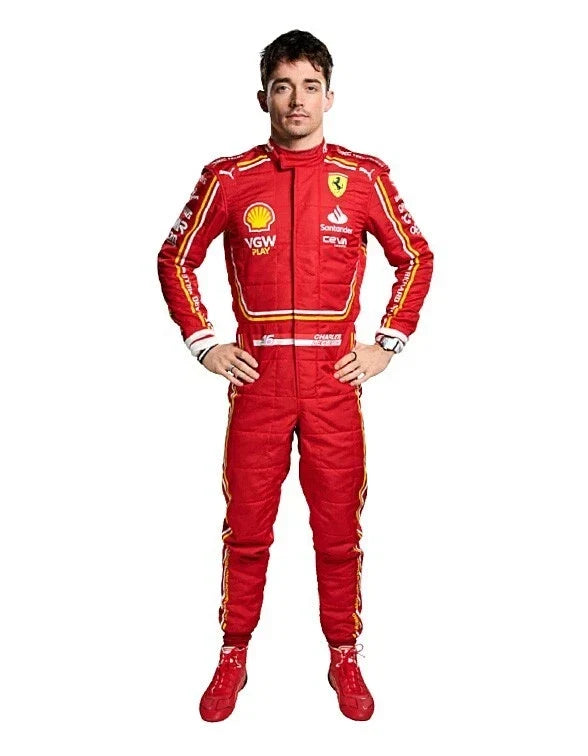 2024 charles leclerc Ferrari F1 Suit - Fine Racewears